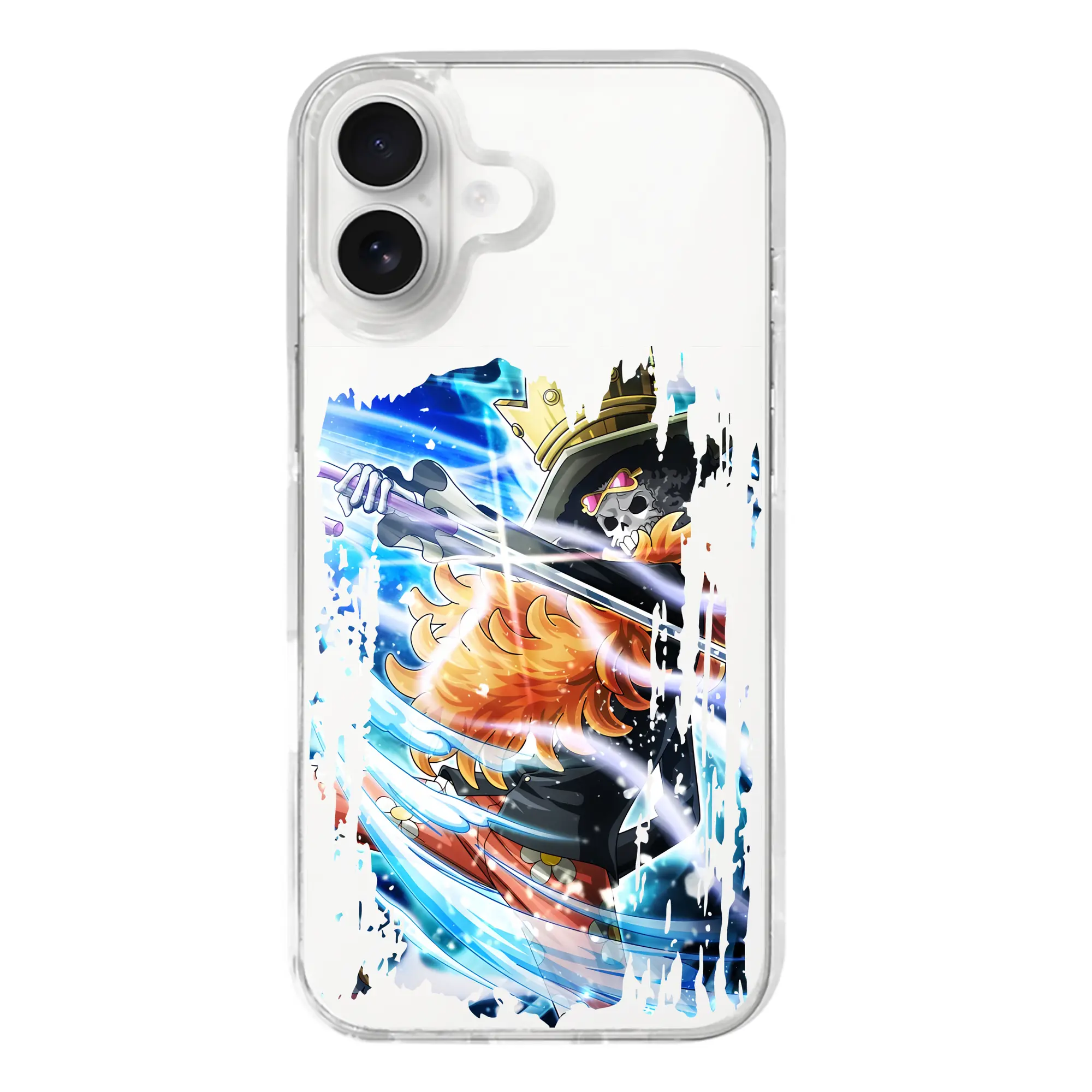 ワンピース グッズ ブルック - iPhone 17シリーズ 透明スマホケース – 薄型・耐衝撃・精密フィット保護カバー